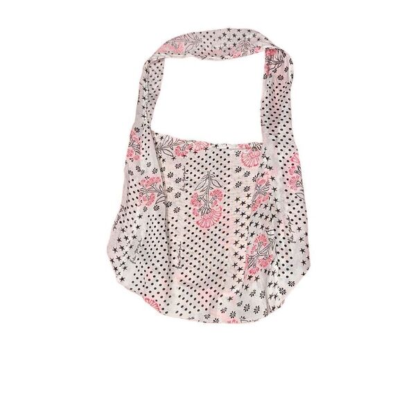 GREAT CONDITION FREE PEOPLE Block Print Gauzy Boho Medium Reusable Tote Bag - Be - Picture 2 of 4